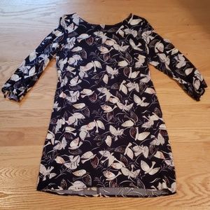 Navy blue bird dress